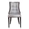 Manhattan Comfort Fifth Avenue Faux Leather Dining Chair (Set of Two) in Silver and Walnut DC008-SV - alternate 4